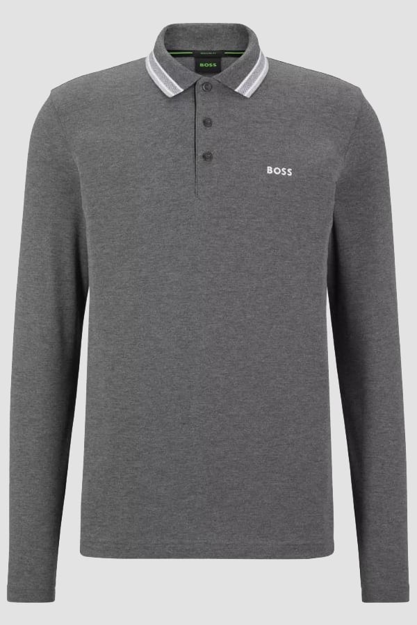 POLO ΜΠΛΟΥΖΑ BOSS - 031 ΓΚΡΙ